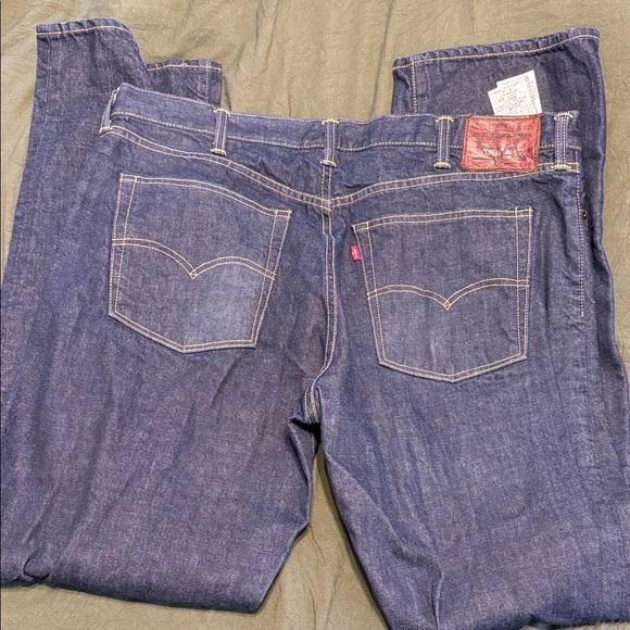 Levi's Men's Straight Jeans - Dark Blue - Picture 1 of 2